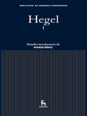 cover image of Hegel I